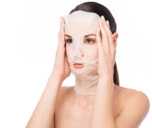 Be Filler Skin Mask applicata